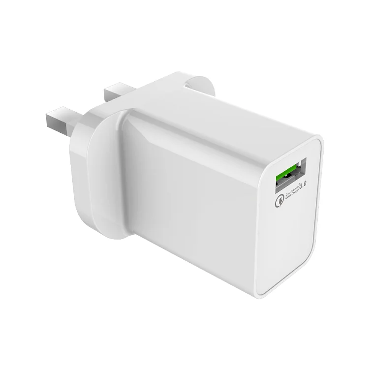 Single USB Ports QC3.0 18W  Fast Charger QC3.0 USB Wall Adapter For Phone Quick Charger