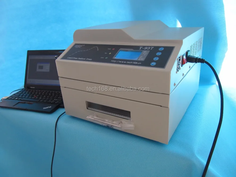 SMT Puhui T937 T937M  infrared and hot air leadfree reflow oven for PCB high quality soldering available for Lab or Workshop