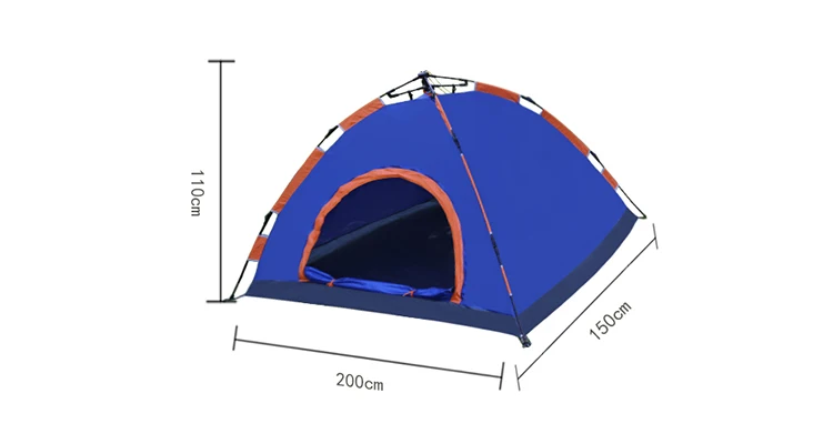 Wholesale 2 person sunproof polyester fabric outdoor tents camping