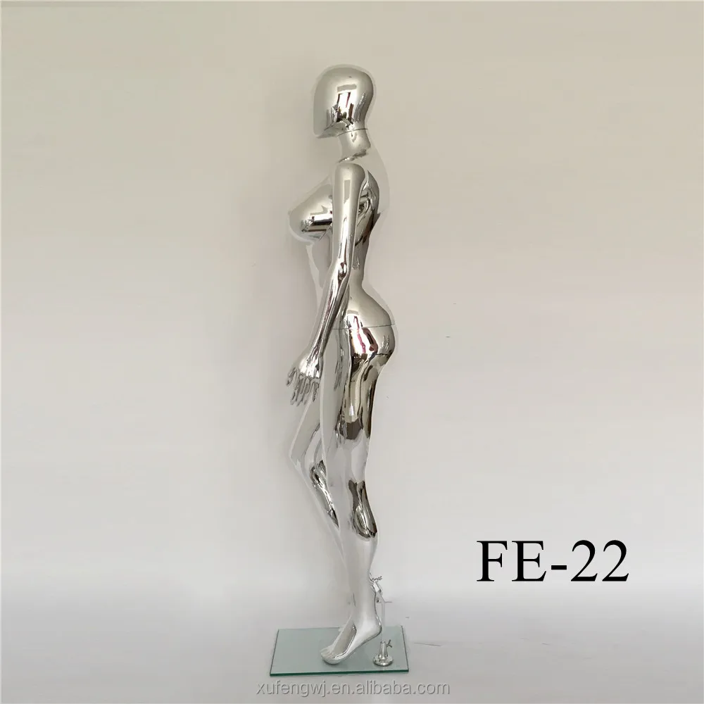 
No face inflatable sliver glossy plastic sexy female mannequin factory wholesale FE-22 