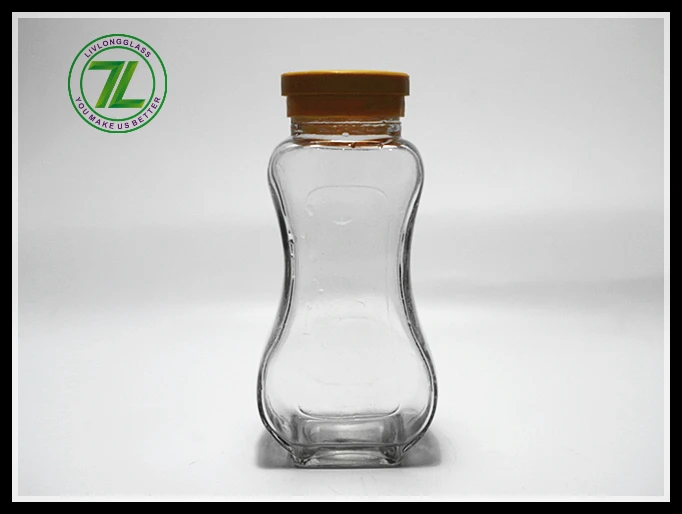 factory selling 810ML coffee glass bottle food container glass jar with plastic lid 27oz