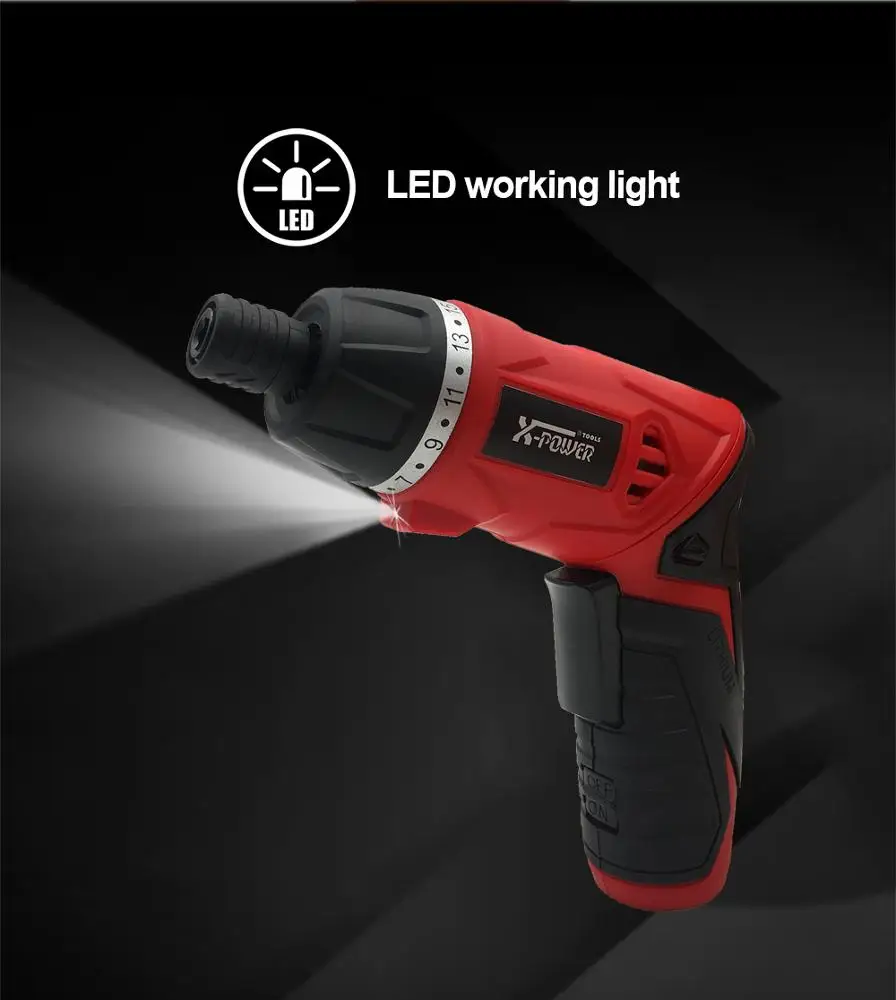 KCS626-P19PCS мощность 3,6 v АККУМУЛЯТОРНАЯ Отвертка с USB кабель для зарядки