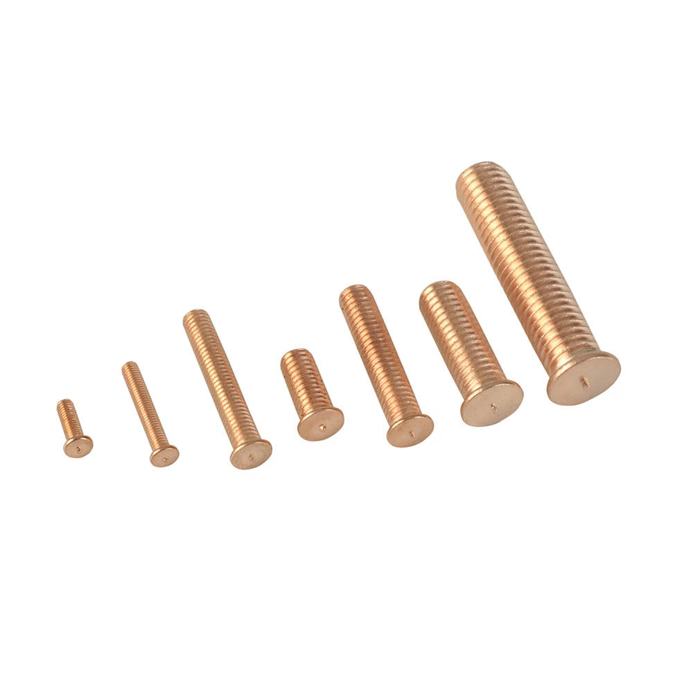 
ISO13918 capacitor discharge external thread steel copper plated weld stud 