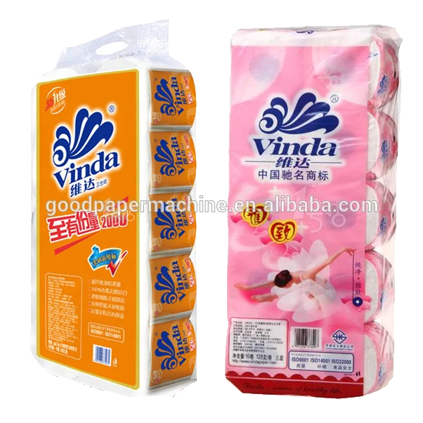 Low price semi automatic paper toilet rolls packing machine price