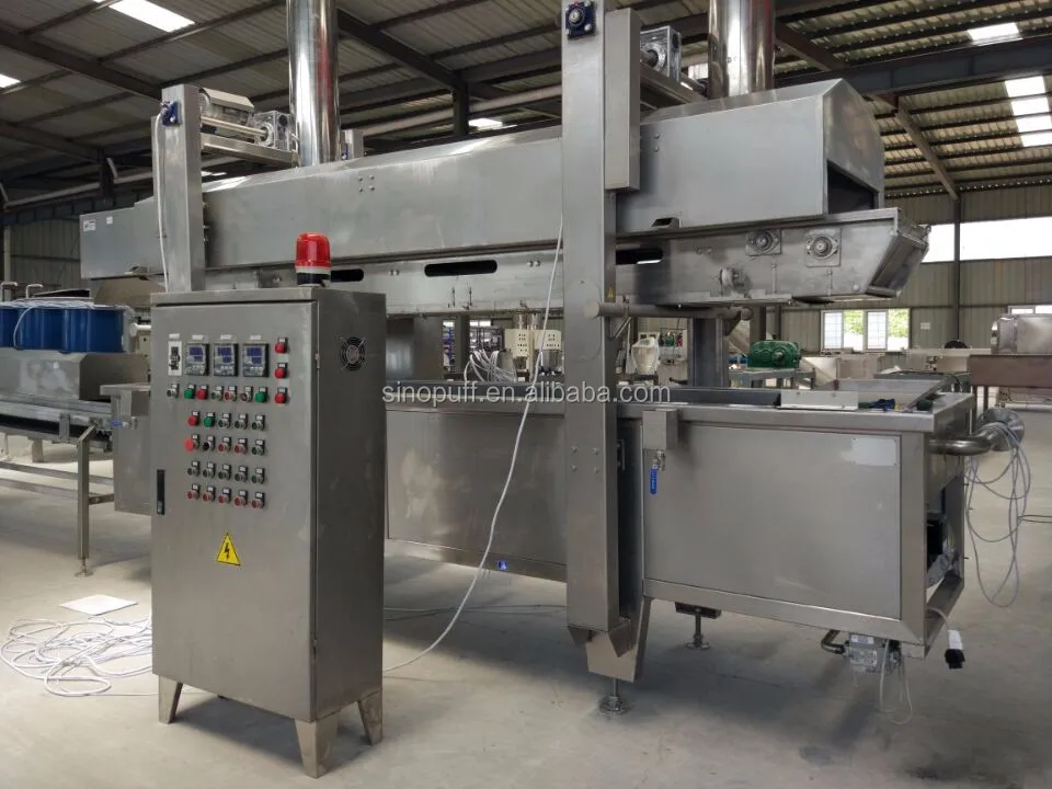 
Continuous fryer/fryer for snack/automatic frying line 