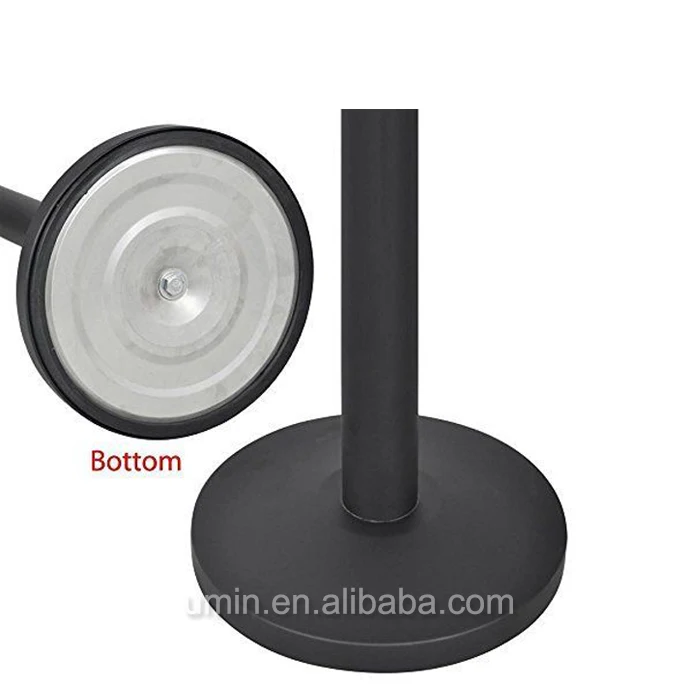 Black Powder Coated Rebtractable Belt Traffic Barrier