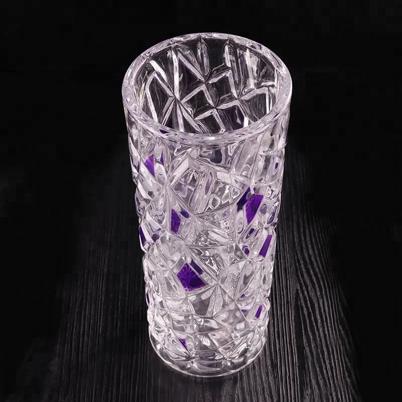 Modern K9 Crystal Glass Flower Vase For Decoration