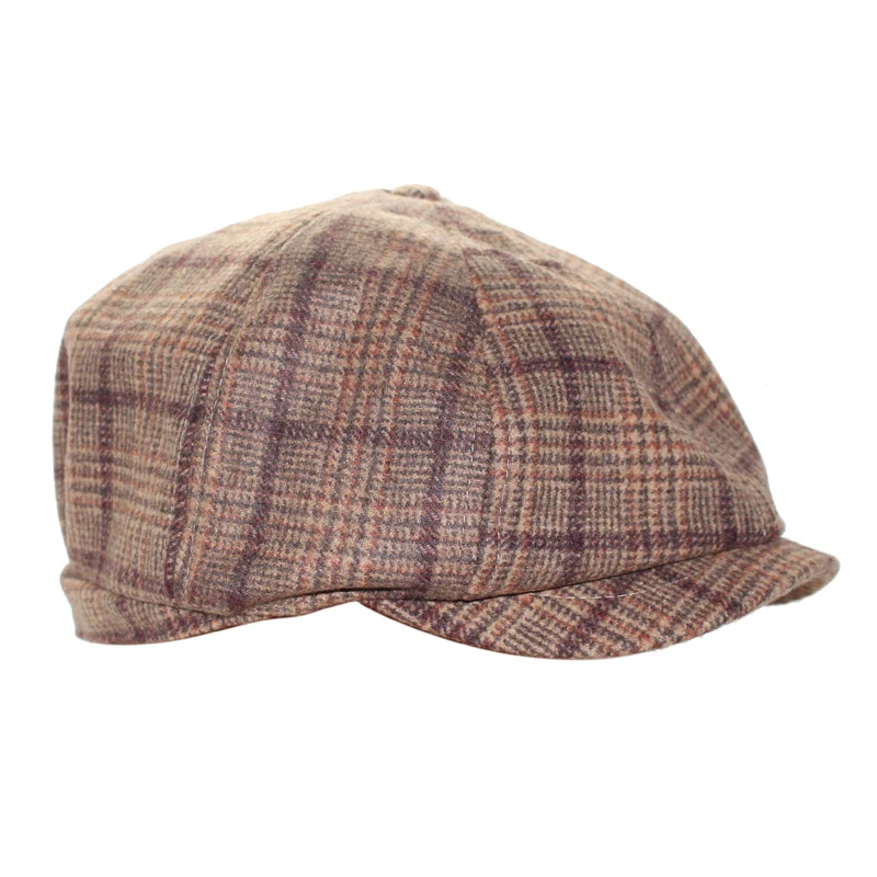 Уличная фабричная Женская однотонная шапочка без рисунка