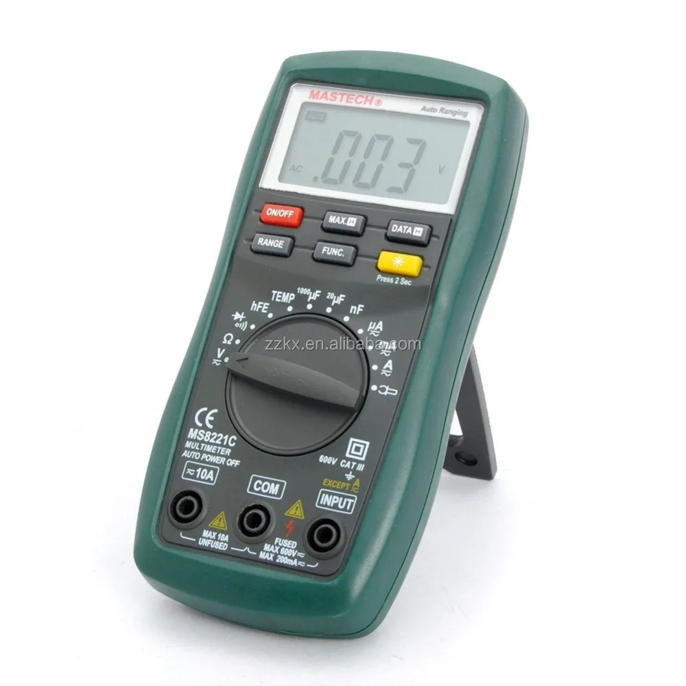 Mastech MS8221C AC DC Voltage Temperture Auto-range Digital multimeter
