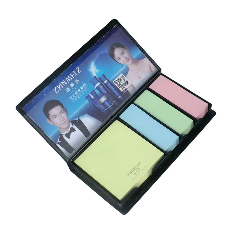 
Promotional PU Leather Cover Sticky Note Sets/Memo Pad /Sticky Notes with Calendar 