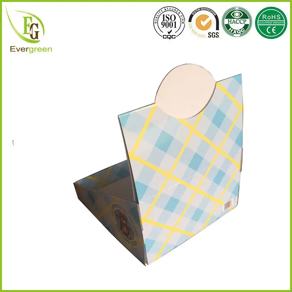 
paper material 4 color printing custom design cardboard counter top display boxes 