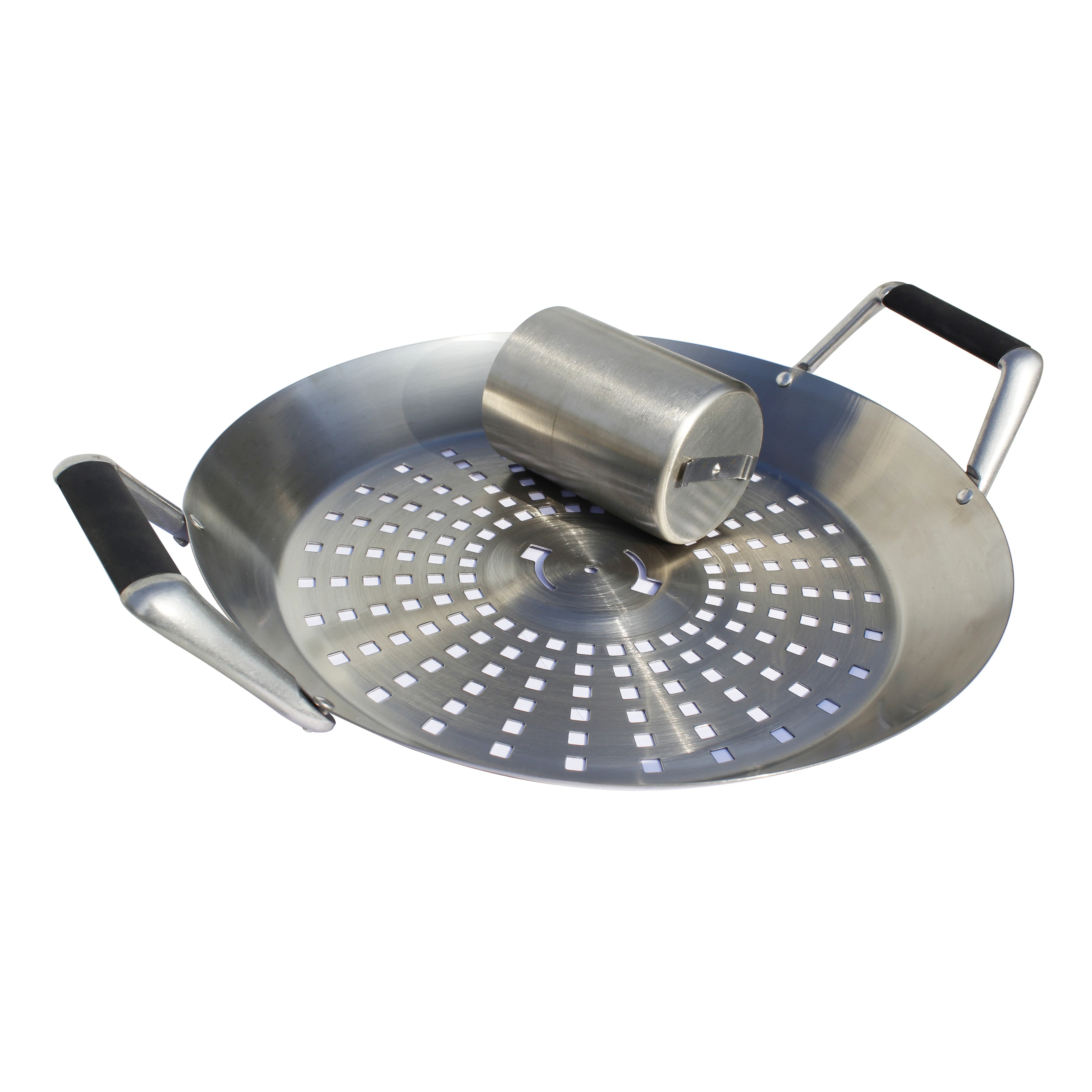 Оптовая продажа с фабрики, профессиональная Антипригарная посуда из нержавеющей стали для гриля, барбекю, противней с двумя ручками