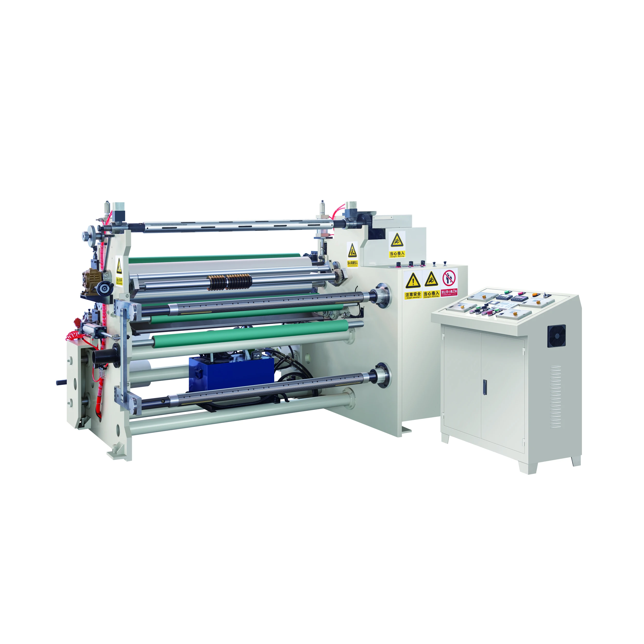 High speed fabric paper film nonwoven slitting machine