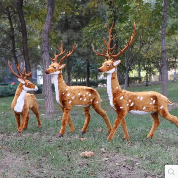 large outdoor realistic artificial christmas reindeer