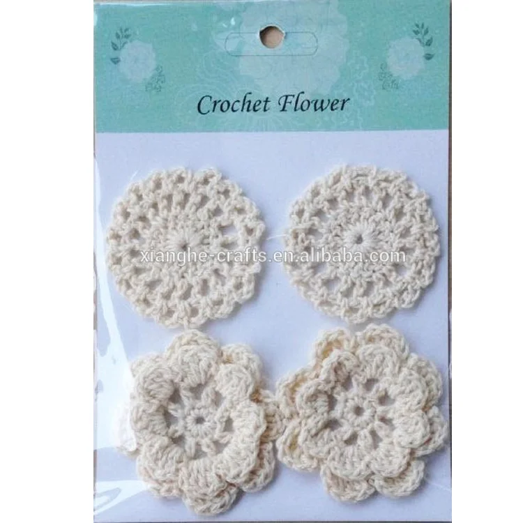 DIY Fabric Crafts Handmade Crochet Flowers for Decoration