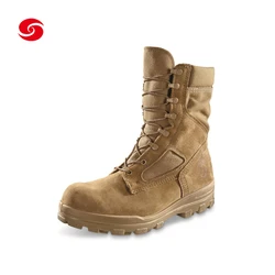Tactical Khaki desert leather combat jungle hunting boot