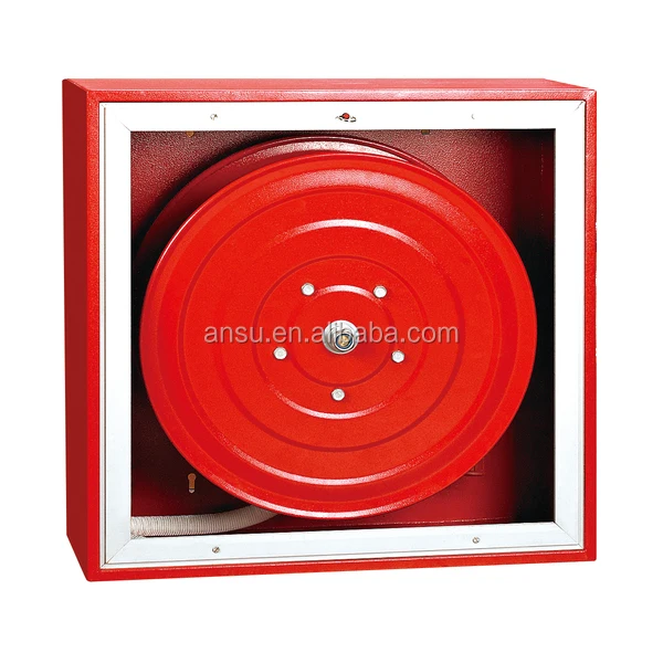 Factory price fire fighting fire hose box Fire Hose Reel Cabinet 19mm 25mm 33mm water hydrant  hose reel cabinet