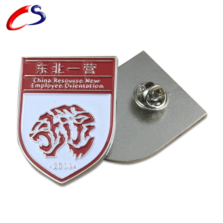 New design club 3d metal soccer pin badge