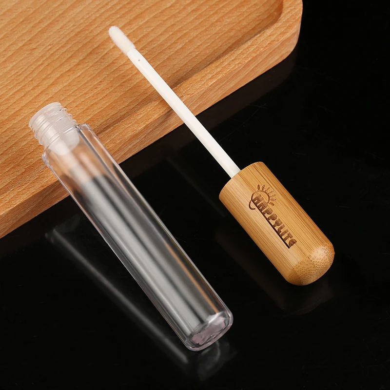 5ml Eco Friendly Lip Gloss Containers Tube Packaging 5ml Mini Bamboo Lipstick Tube