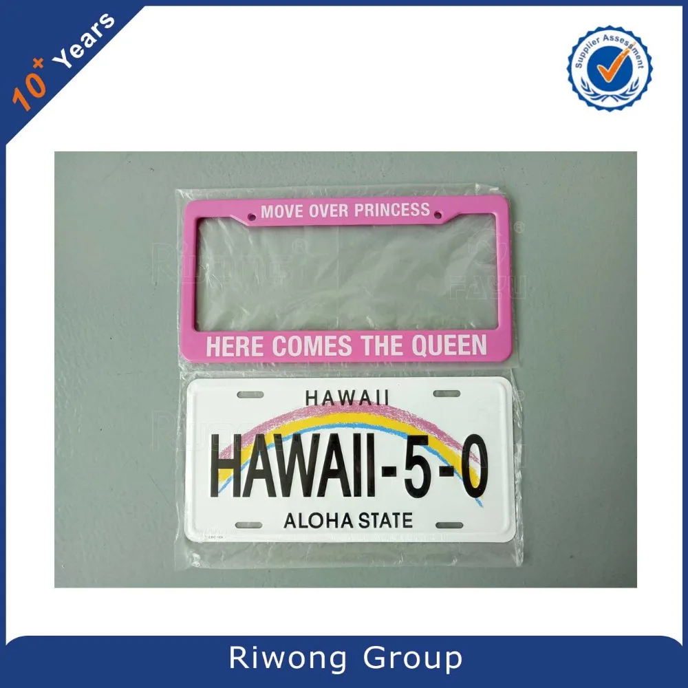 USA plastic license frame car number plate holder