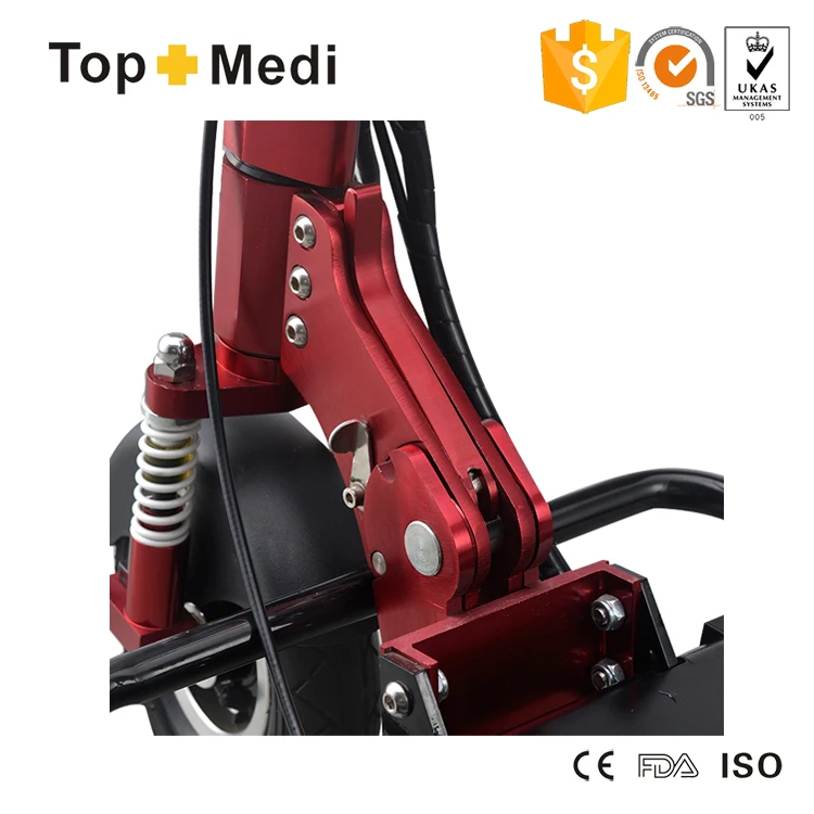 Medical equipment lithium battery folding fast mobility scooter for elderly 3 wheel