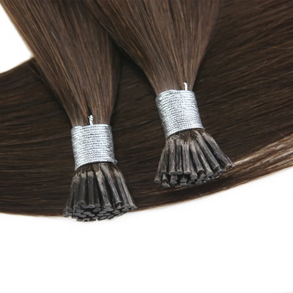 
18-30 Inch blonde wig hair extension Chocolate Brown Color #4 Keratin Tipped 100% Real Remy human hair wigs Bulk1g/pcs Wholesale 