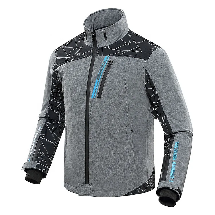 DUHAN Motorcycle Jacket Leisure Hooded Model Keep Warm Motorcycle Riding Jacket With Waterproof Removabae Electric Thermo Vest