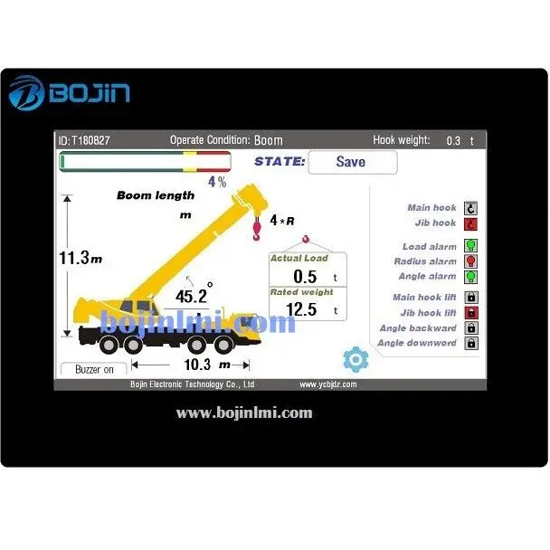 BOJIN LMI load moment indicator/limiter for mobile crane/truck crane KATO/TADANO/SANY