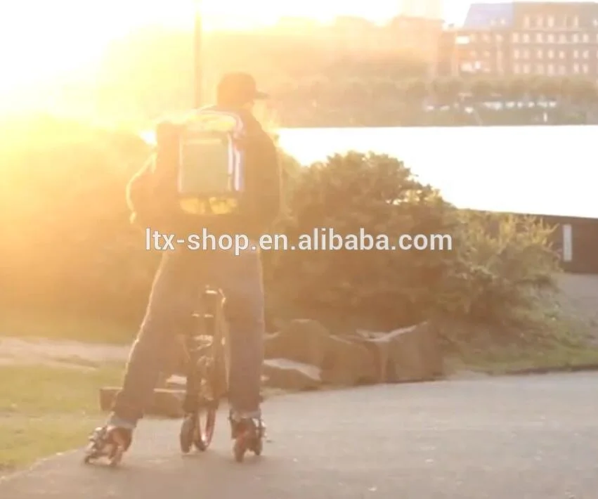 2022 Exercise Outdoor Sports Cool 3 wheel Roller Skating Shoes bike Folding Skating Bike with Roller Skating Shoes For Adult