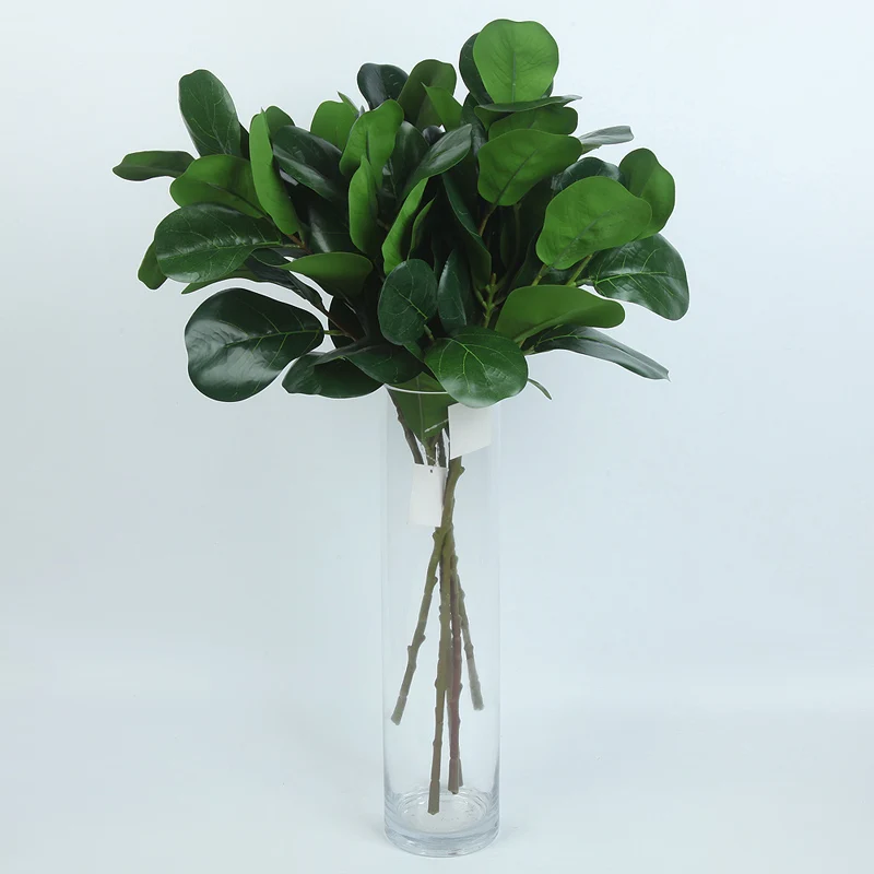 
Selling Single banyan durable artificial indoor decorative Simulation Leaf 