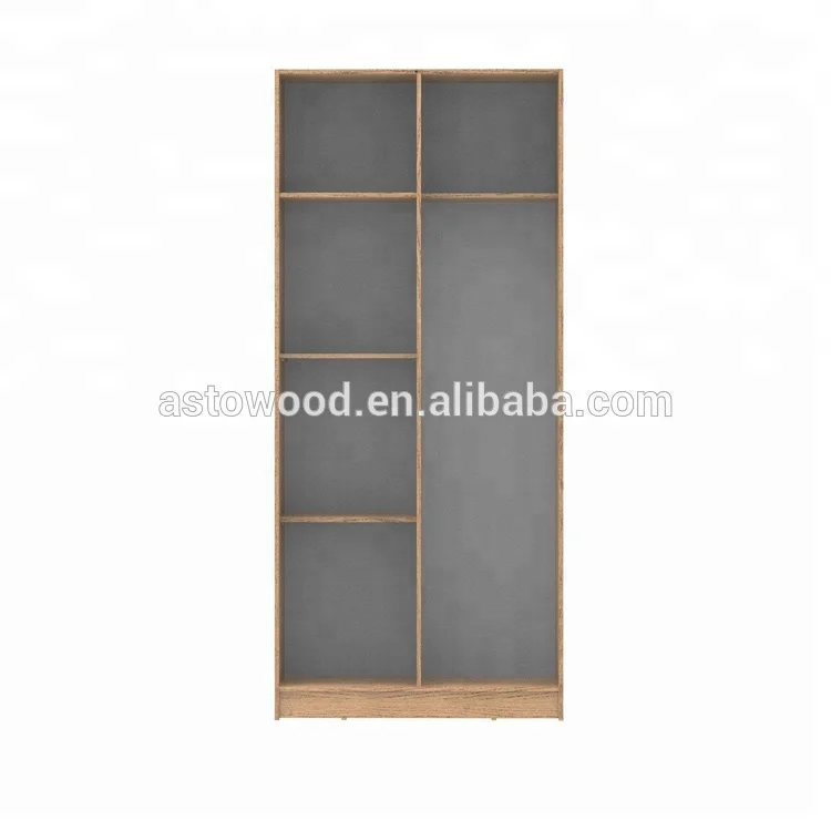 White Melamine PB Bedroom Wardrobe with 2 Doors