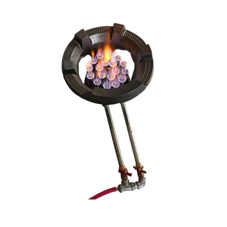 Промышленная горелка высокого давления, чугунная латунная насадка, 18 горелок, струйная газовая горелка