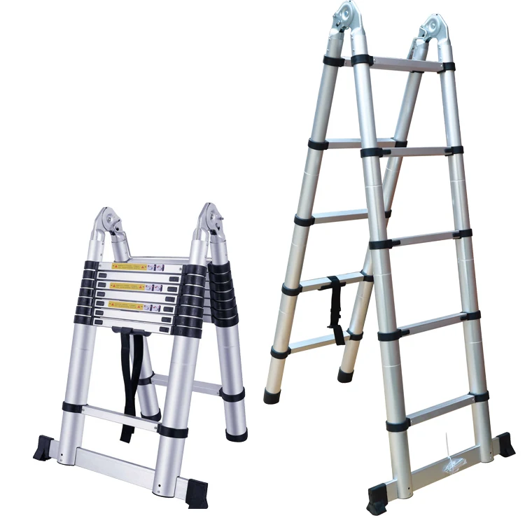 Двойной или односторонний телескопическая лестница из алюминия