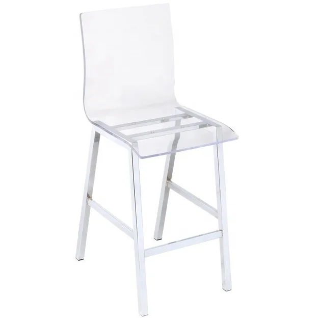 Acrylic Interlude Bianca Clear Counter Stool,Counter Stool,Acrylic Counter Stool