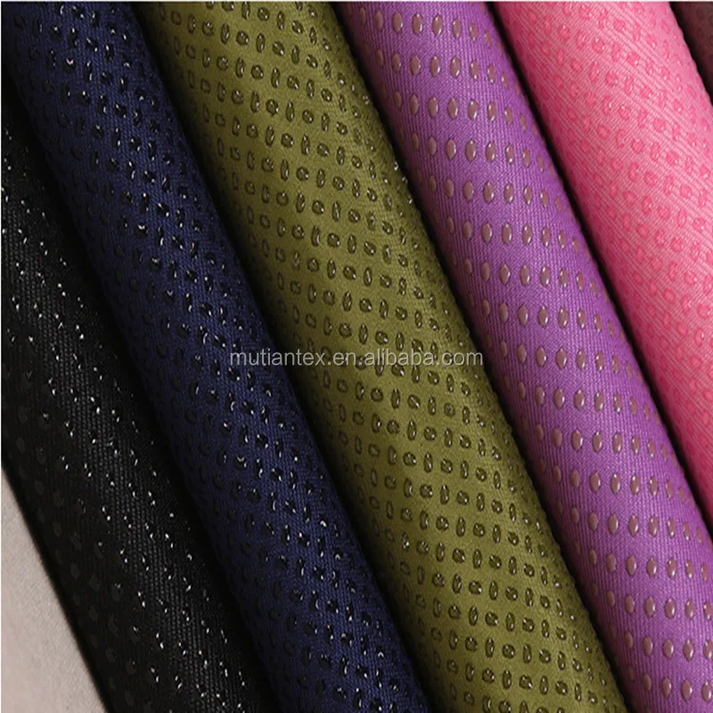 100% polyester pvc dot anti skid microfiber fabric