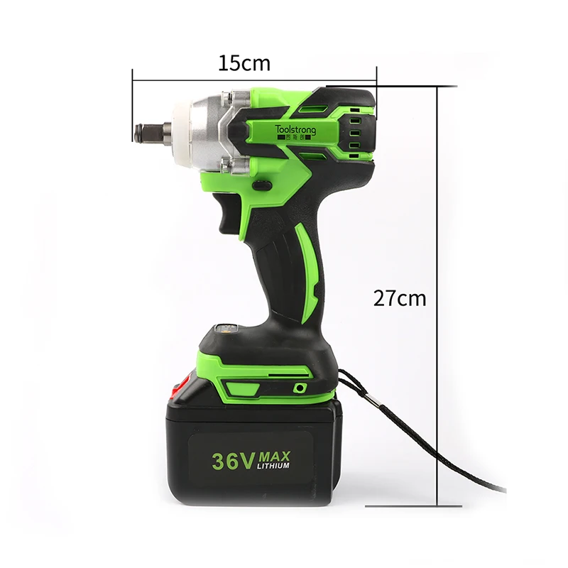 
Li-ion battery rechargeable torque wrench brushless electric wheel wrench 