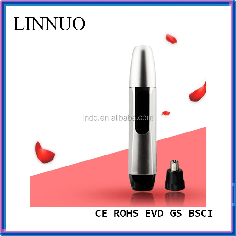 2017 hottest sale battery operated hair trimmer nose and ear hair trimmer