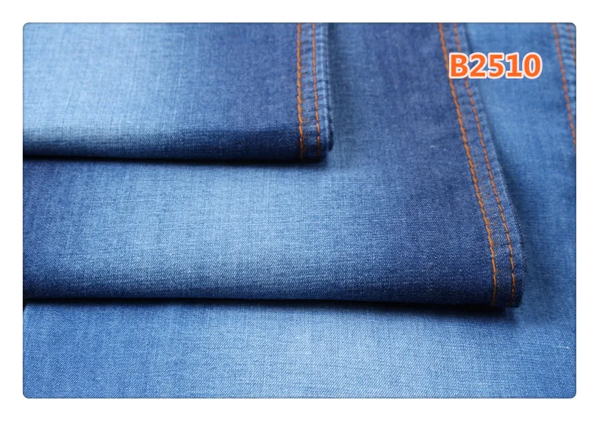 100% cotton 5 oz light weight indigo blue denim jeans fabric for shirts