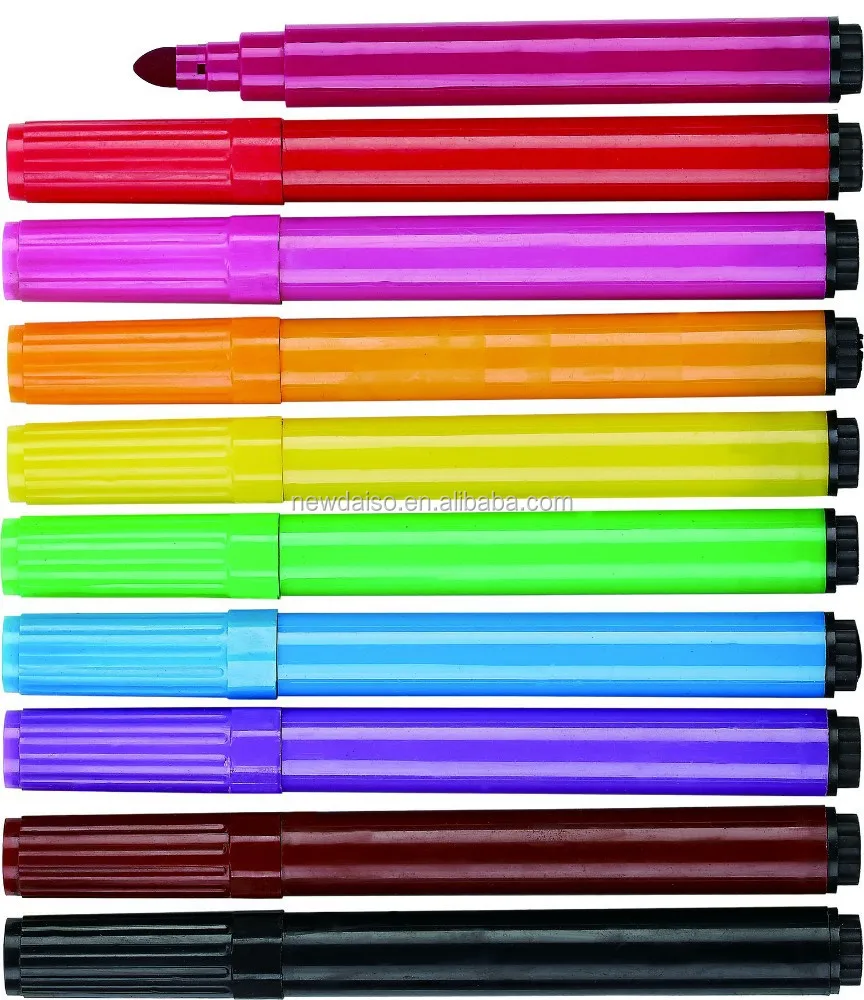 Plastic Felt tip marker pens