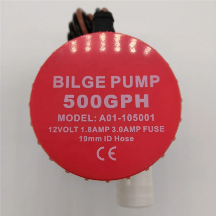 
12V 24V 500GPH DC Operated Marine Boat Yacht Bilge Pump 750GPH 