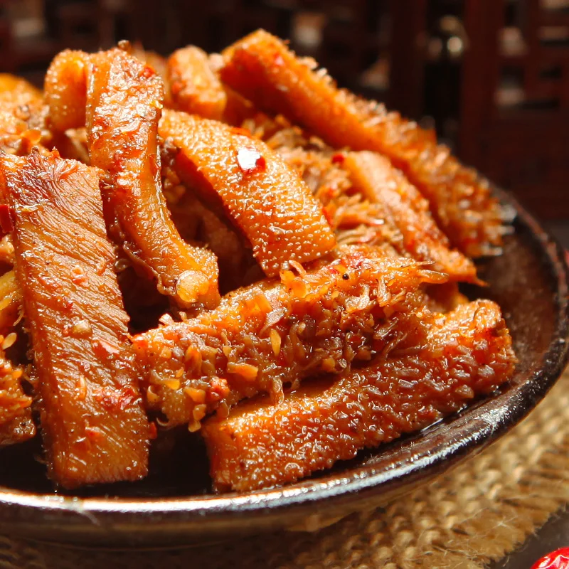 
ShuDaoXiang 100g Per Bag 150Bags Per Carton Mala Niudu Spicy Snack Beef Tripe 