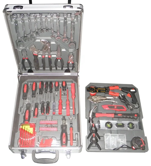 143pcs Tool Trolley Werkzeug Koffer Aluminum Case