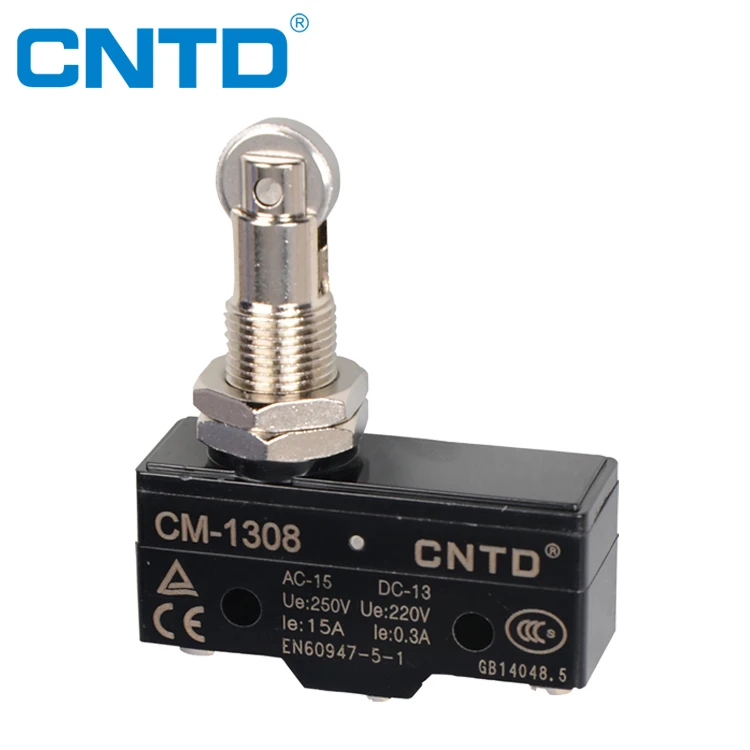 CNTD Professional Manufacturer 1NO1NC Roller Plunger Micro Door Switch Z-15GQ22-B (CM-1308)