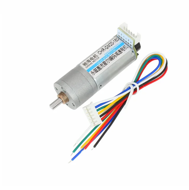 CHR-GM20-180-50 DC Шестерня электродвигателя 6-12 В, высокий крутящий момент электродвигателя, кодер код диска мотор-редуктор