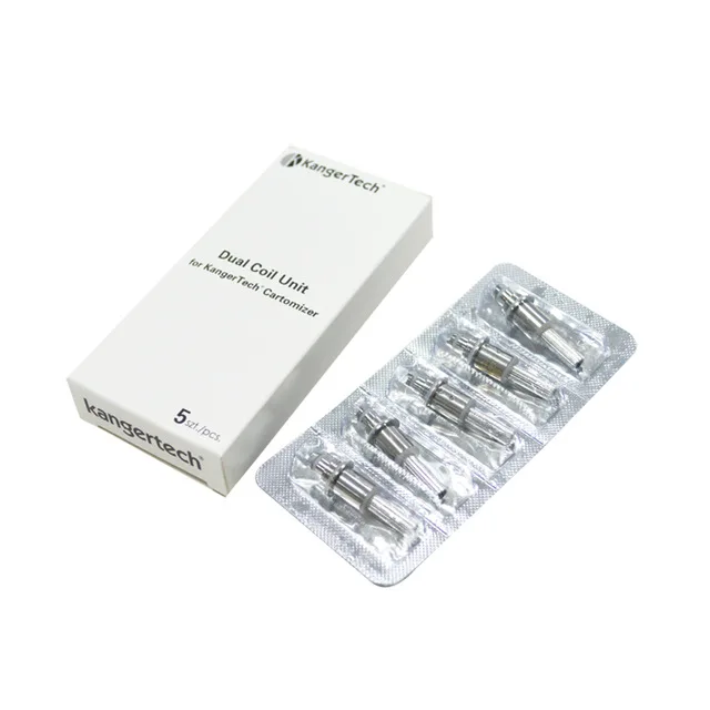 
Free Shipping!! Original Kanger New Dual Coil for eVod Glass T3D Protanks Series 0.8ohm 1.0ohm1.5ohm 