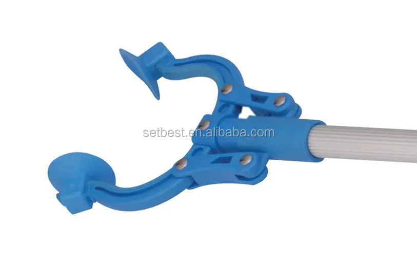 Light weight 32 inch folding reach Helper with sucker grabber in red or other color