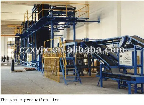 Fiberglass roof tile asphalt shingle making machine asphalt shingle production