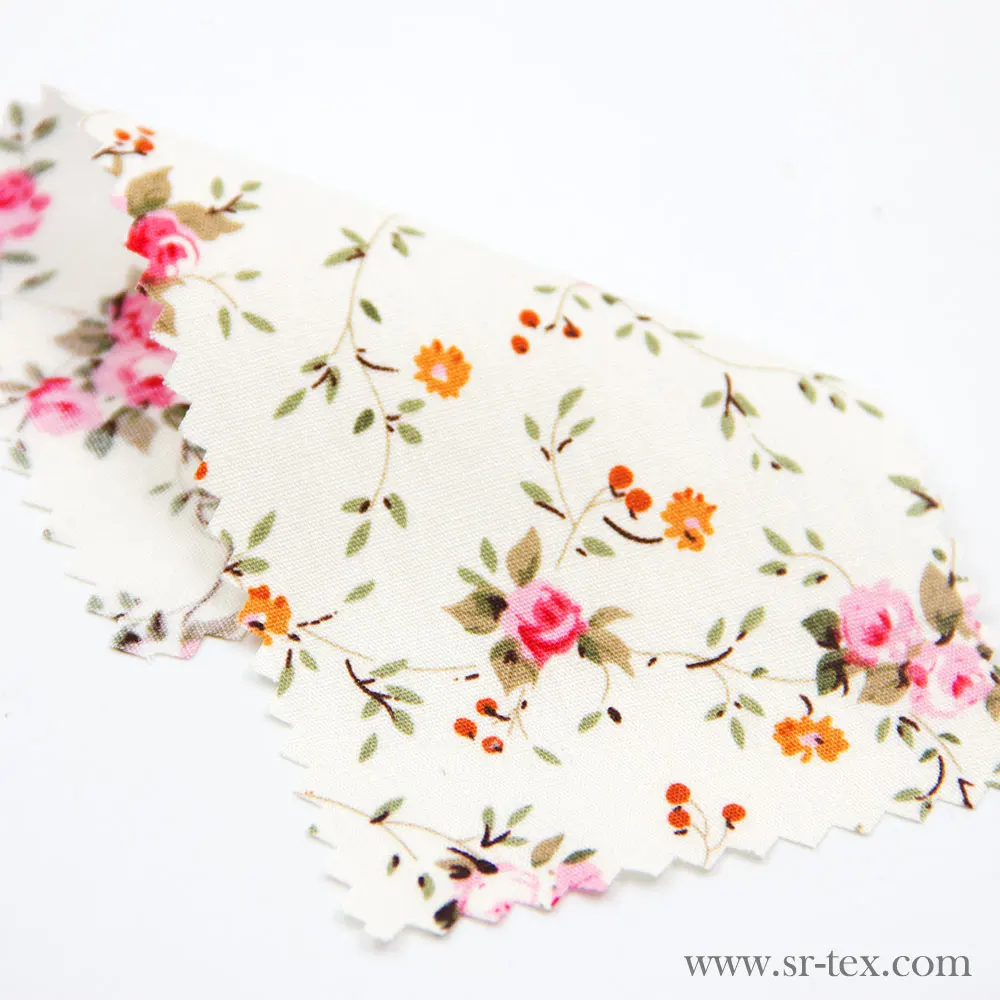 Factory direct wholesale 100% cotton printed fabric in bulk for dress