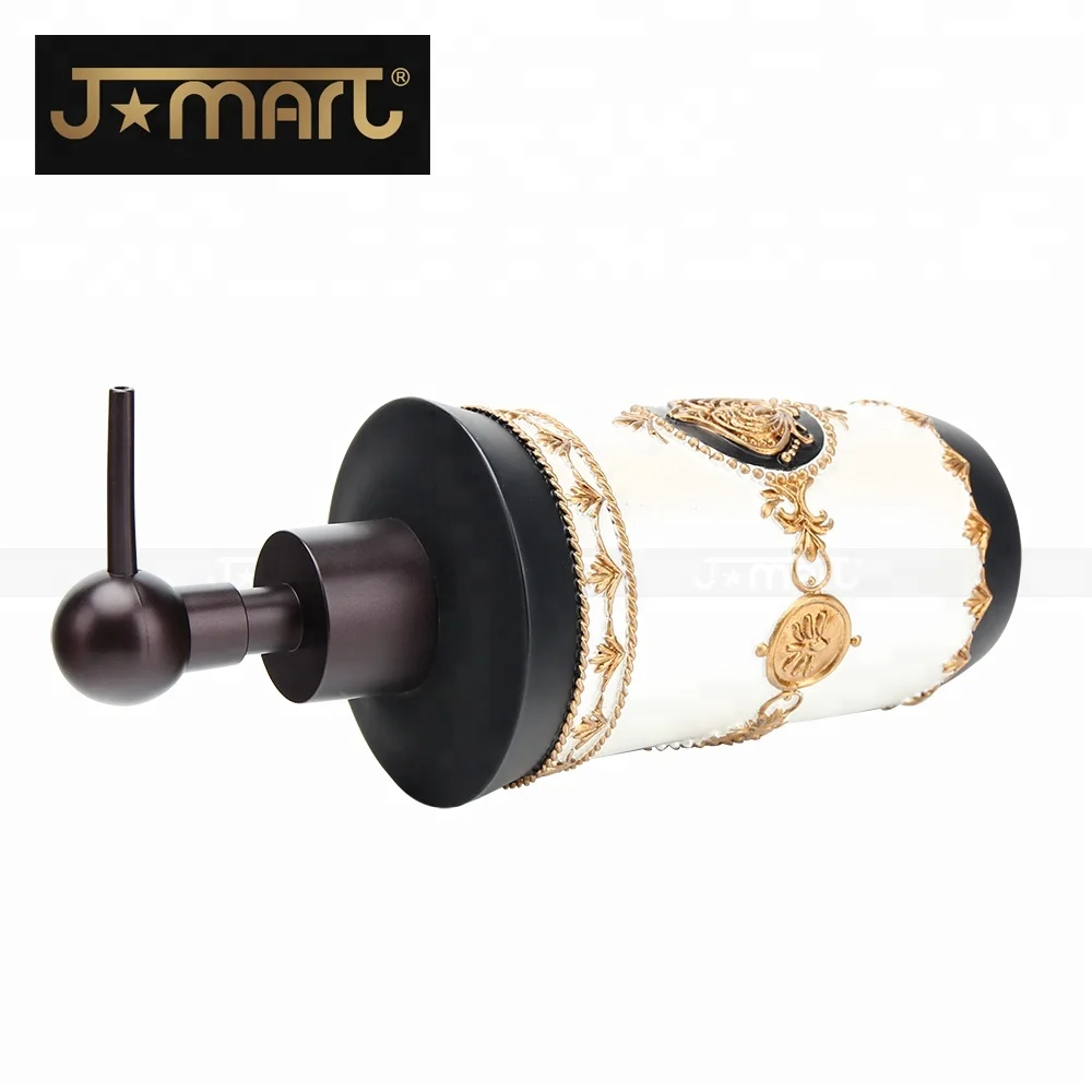 2024 Luxury Creative Middle East Arabic Style Resin Bathroom Accessories Glass Set of 5 for hotel home