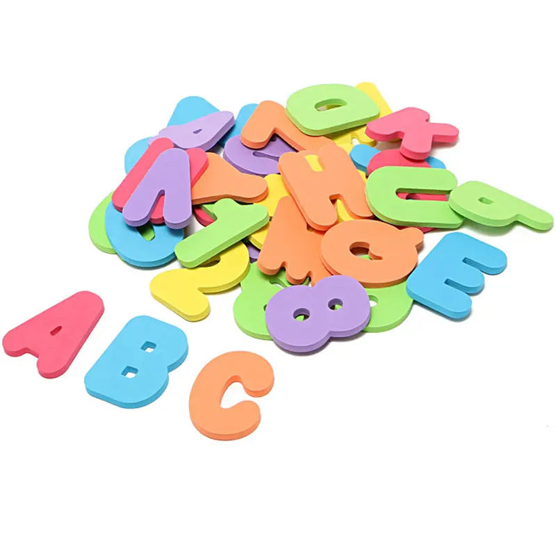 Educational letter number baby tub town foam bath toys with bath toy organizer